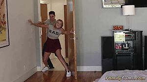 Hairy stepdad and girl have rough sex in teen porn video