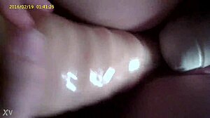 Amateur moaning wife explores her hairy pussy with vibrator