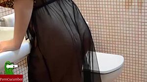 A Horny Couple's Hot Bathroom Sex